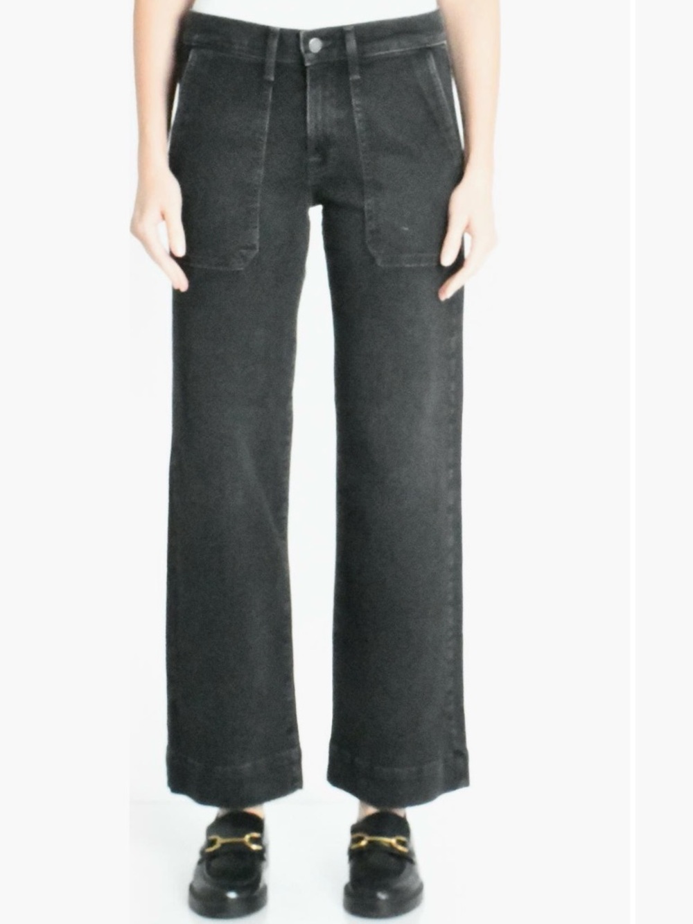 Modern American Farrah Utility black denim jeans